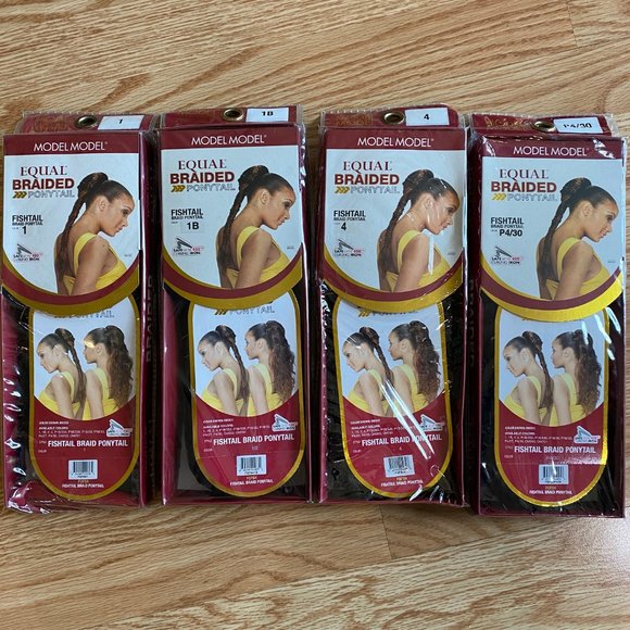 #90 MODEL MODEL FISHTAIL DRAWSTRING PONYTAIL - Picture 5 of 6